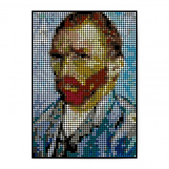 dot on Pixelart · Kleben nach Zahlen · Set mit Klebepunkten · Vincent 50x70 cm