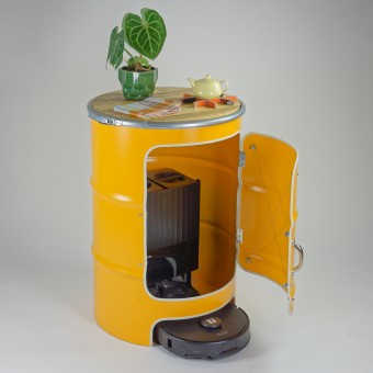 RoboHaus - Ölfassbehausung für Staub- und Wischroboter - Lockengelöt