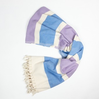 Yolunda Hamamtuch Bio-Baumwolle Dalya sky over lavender