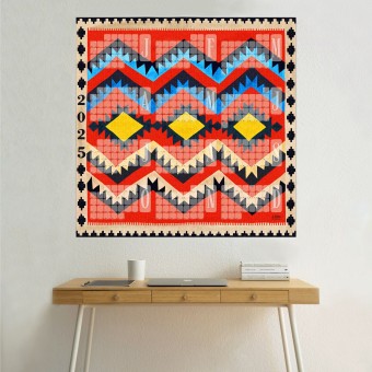 Jahresplaner 2025 Classic rot / kilim