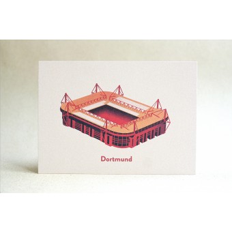 Postkarte für Fußball-Fans Stadion Dortmund - Westfalenstadion (Signal Iduna Park) | ostkarte