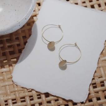 BRASSCAKE // Dot Hoops