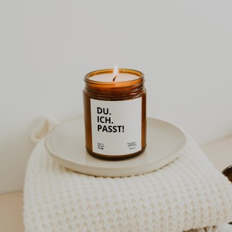 Duftkerzen Geschenk - Du Ich Passt - Handmade aus Sojawachs - Just a decent day