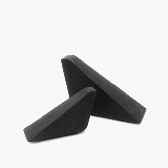 Einfachdesign, Deko, Holz Vögel Eiche schwarz, 2 Stück