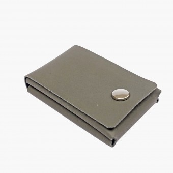Einfachdesign, Slimwallet, Minigeldbeutel, Geldbeutel, Leder, grau