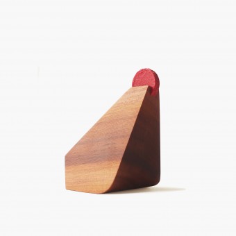 Einfachdesign, Deko Holzhuhn in Zwetschge