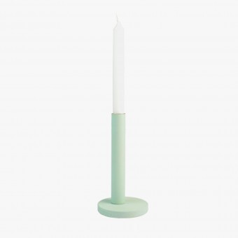Einfachdesign, Kerzenständer, groß mint, zerlegbar Massivholz lackiert
