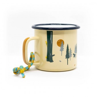 Roadtyping Emaille Tasse - Wild & free