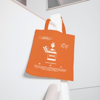 Girls in Motion Tote Bag – Female Energy Orange 