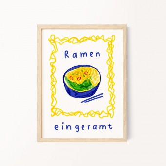 RAMEN EINGERAMT - A4 Print - finallyfoundagoodusername