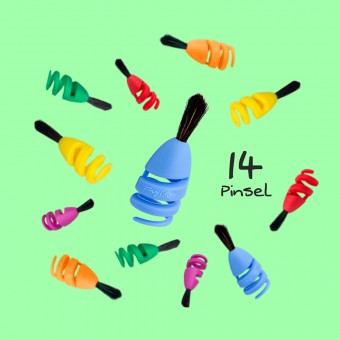 FINGERMAX - Kinderparty Set (14 Stück Fingermax Pinsel)
