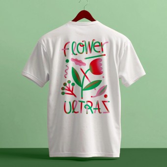 Martin Krusche - T-Shirt white »Flower Ultras«
