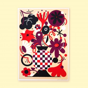 Anne Albert – Flowers – Siebdruck – 21 x 30 cm (A4)