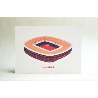 Postkarte für Fußball-Fans Stadion Frankfurt - Waldstadion (Deutsche Bank Park) | ostkarte