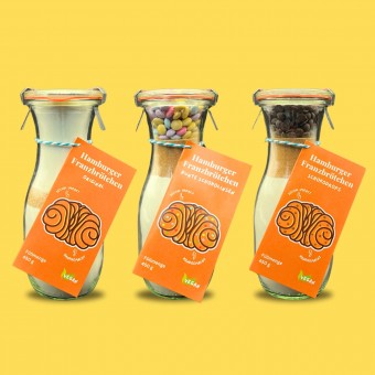 Hamburger Franzbrötchen 3er Geschenk Set