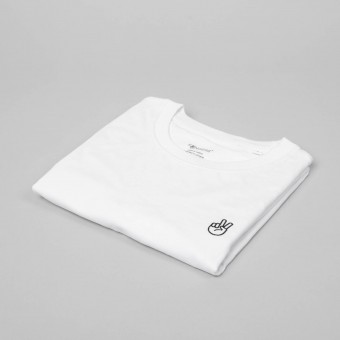 Fyngers - T-Shirt PEACE aus Bio-Baumwolle - weiß