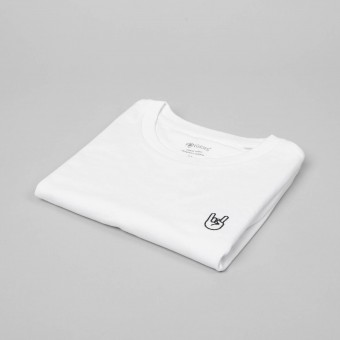 Fyngers - T-Shirt ROCK`n`ROLL aus Bio-Baumwolle - weiß