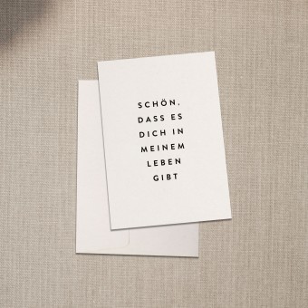 Love is the new black - Grußkarte  "In meinem Leben"