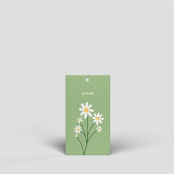 Kleiner Geschenkanhänger - Blumen - Nr. 161 - Naturbedacht