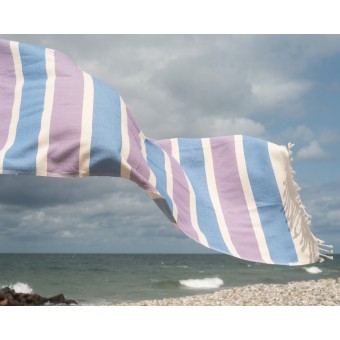 Yolunda Hamamtuch Bio-Baumwolle Dalya sky over lavender