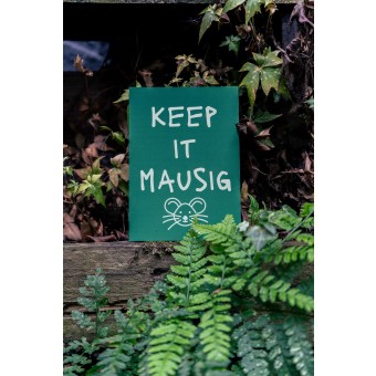 Postkarte MAUSIG by Pullunderblüte