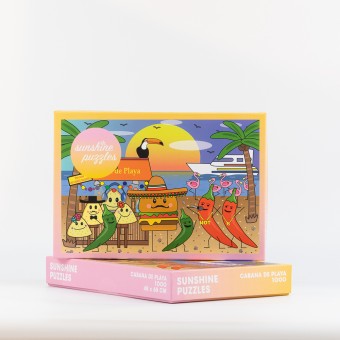 SUNSHINE PUZZLES, CABANA DE PLAYA, 1000 TEILE PUZZLE