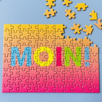 SUNSHINE PUZZLES, POSTKARTE MIT MINI PUZZLE, 99 TEILE PUZZLE