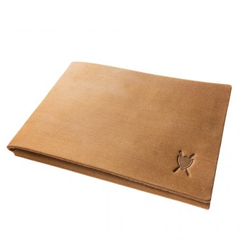 LIEBHARDT - simples schlichtes Portemonnaie aus pflanzlich gegerbtem Leder handgenäht - cardholder (braun)