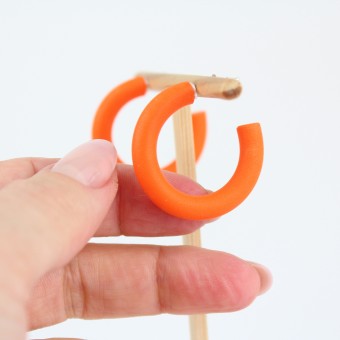 Atelier Anda | Candy Hoops in Aperol Orange - 925 Sterlingsilber