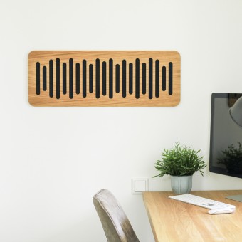 Akustikelement Eiche und Filz Akustikpaneel | funktionales Wandbild für das Büro | Kellermann Manufakturen
