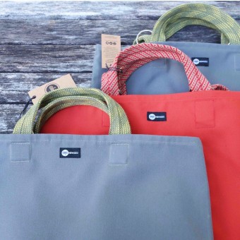 Rope Tote Pack | Textil & Kletterseil UPCYCLING bag | NEWSEED aka dieSeilretter
