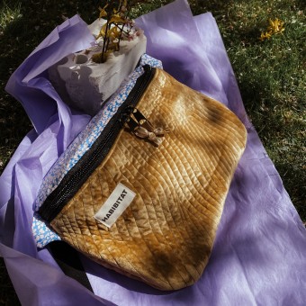 Bauchtasche Big Kobalt und Blümchen / HABIBITAT
