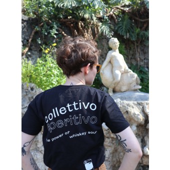 COLLETTIVO APERITIVO | T- SHIRT | SCHWARZ "SPECIAL WISKEY SOUR - EDITION" 
