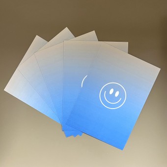 The Life Barn 5x Smiley Karte Happy Birthday Geburtstagskarte Geburtstag 300g Papier A6