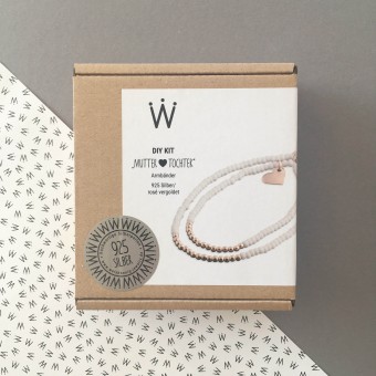 DIY KIT „Mutter&Tochter“ Armband in 925er Silber rosé vergoldet – Weiskönig Jewelry
