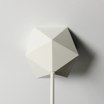 canopie® - Lampenbaldachin – Ikosaeder Gipsweiß