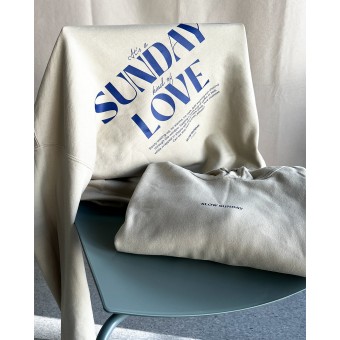 Its a Sunday kind of Love | Slow Sunday Hoodie | Backprint Unisex