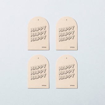 Grußkarten-Set Mini happy · stone – Jo the brand