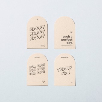 Grußkarten-Set Mini all 4 · stone – Jo the brand