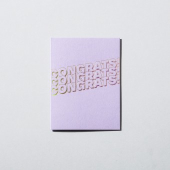 Grußkarte congrats · lavender – Jo the brand