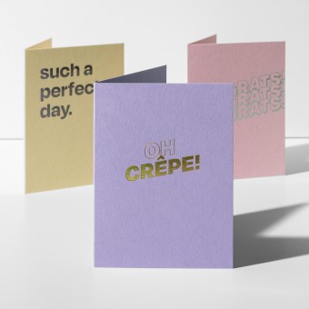 Grußkarte oh crêpe · lavender – Jo the brand