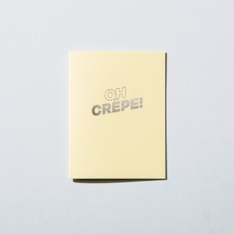 Grußkarte oh crêpe · sorbet yellow – Jo the brand