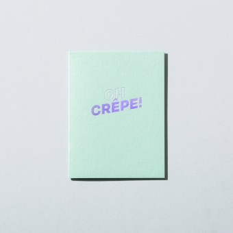 Grußkarte oh crêpe · new green – Jo the brand