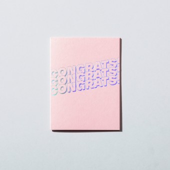 Grußkarte congrats · candy pink – Jo the brand