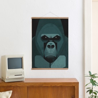 KLEINWAREN / VON LAUFENBERG Set / Gorilla Love + Posterleiste Eiche 50 cm
