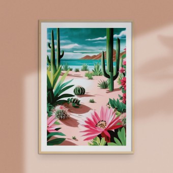 Amy & Kurt Berlin Artprint "Kaktus Beach"