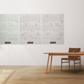Halbjahresplaner 2024/2025 (sechs Monate 2024 + zwölf Monate 2025), großer Jahreskalender fürs Büro, Wandkalender extra groß, + Klebezettel