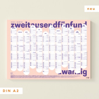 Familiar Faces »Wandkalender A2 Toni 2025«: Vielfalt – Tag für Tag (Jahres-Planer/ Jahres-Kalender)