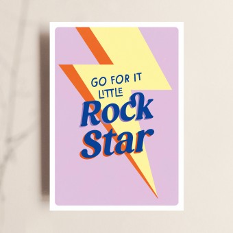 Karte "Rockstar", Grußkarte, Mutmachkarte, TANTE TIA