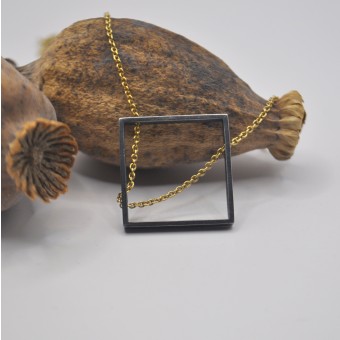 Kette "Durchgezogen" Quadratisch aus 925/- Silber von DOPPELLUDWIG